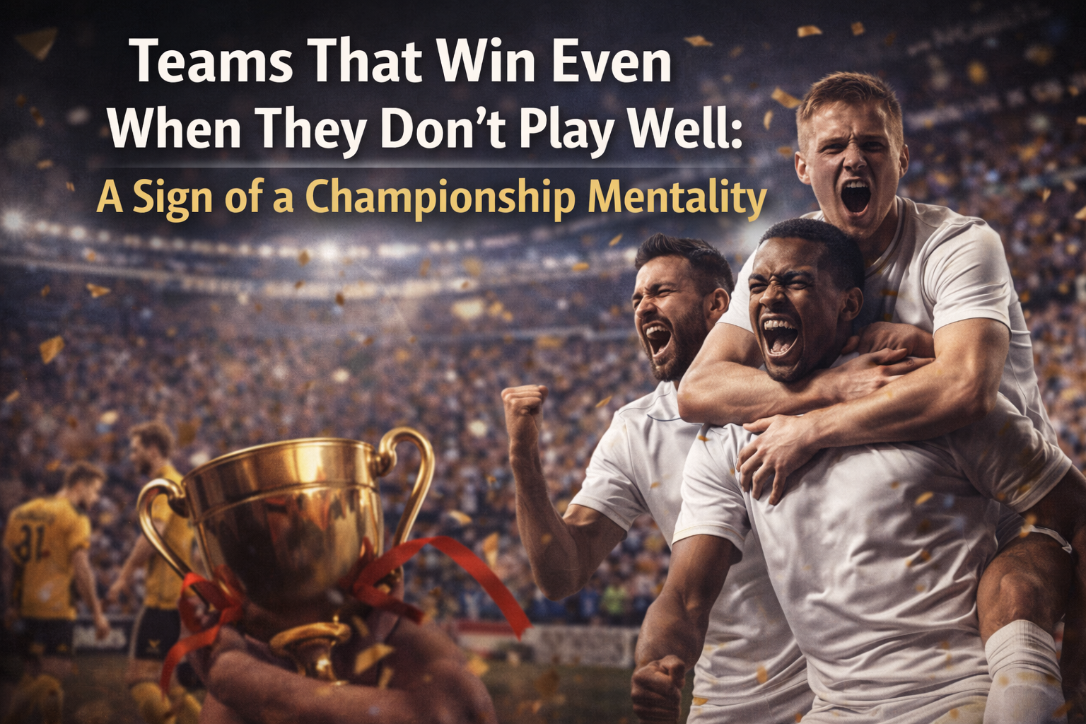 Teams that win even when they don’t play well: a sign of a championship mentality